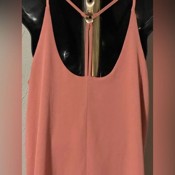 Small Blue Rain mauve lined loose fit sleeveless pull on midi dress - Picture 9 of 14